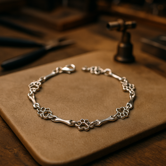 Bracelet Argent Patte & Os