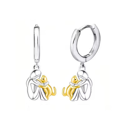 Collier Pendentif Câlin avec Boucles d'Oreilles offertes — Quantités limitées