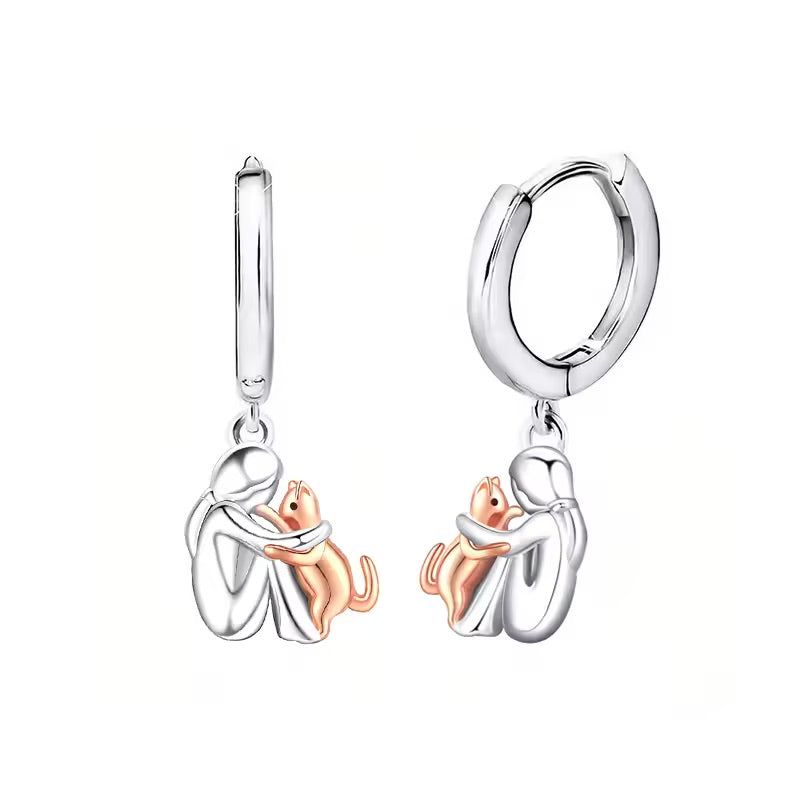 Collier Pendentif Câlin avec Boucles d'Oreilles offertes — Quantités limitées