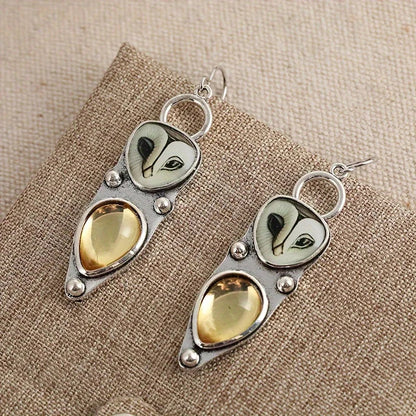 Boucles d'Oreilles Hibou Bohémien