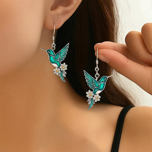 Collier Colibri & Boucles d'Oreilles — Offre Limitée