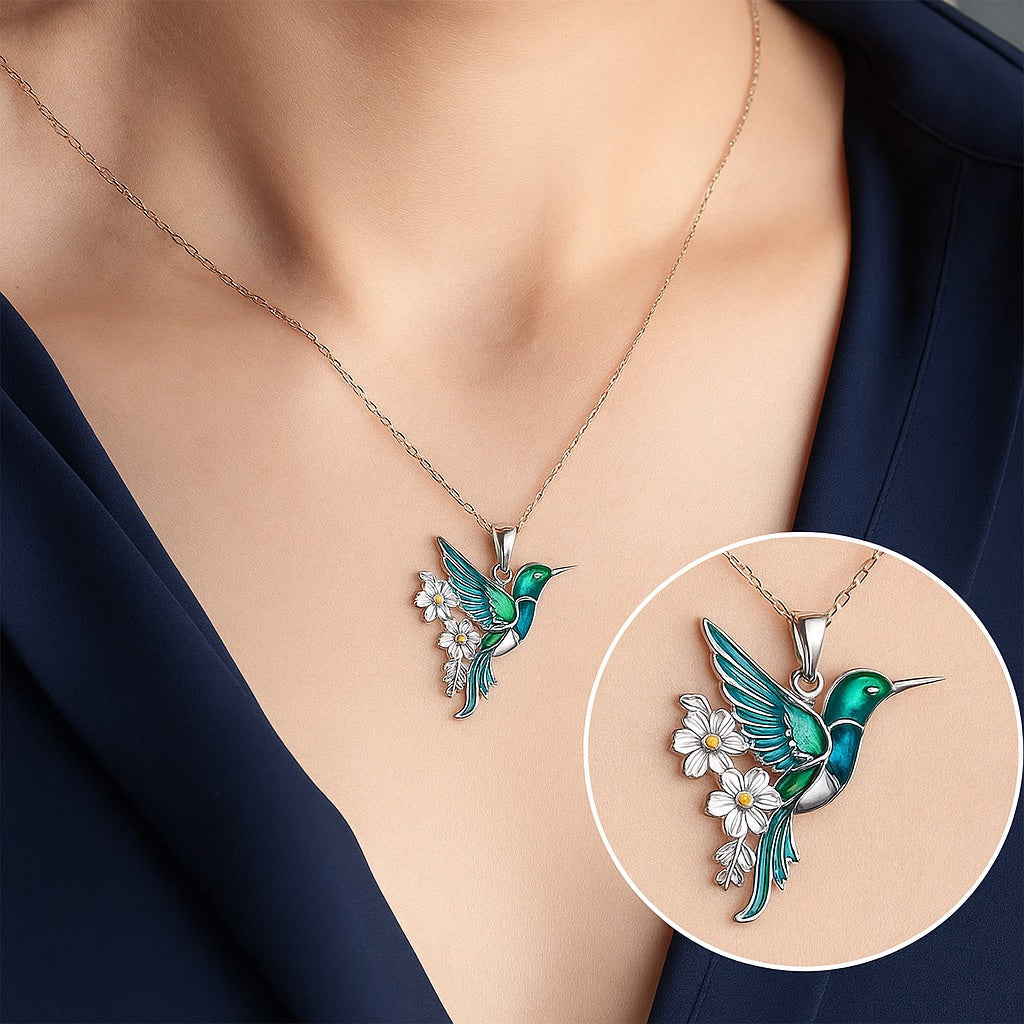 Collier Colibri & Boucles d'Oreilles — Offre Limitée